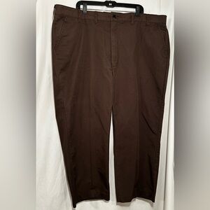 MENS 48 X 27 RED KAP BROWN UNIFORM WORK PANTS